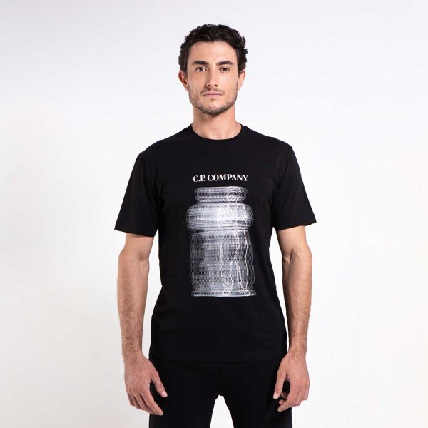 CAMISETA NEGRA BLURRY BRITISH SAYLOR CP COMPANY