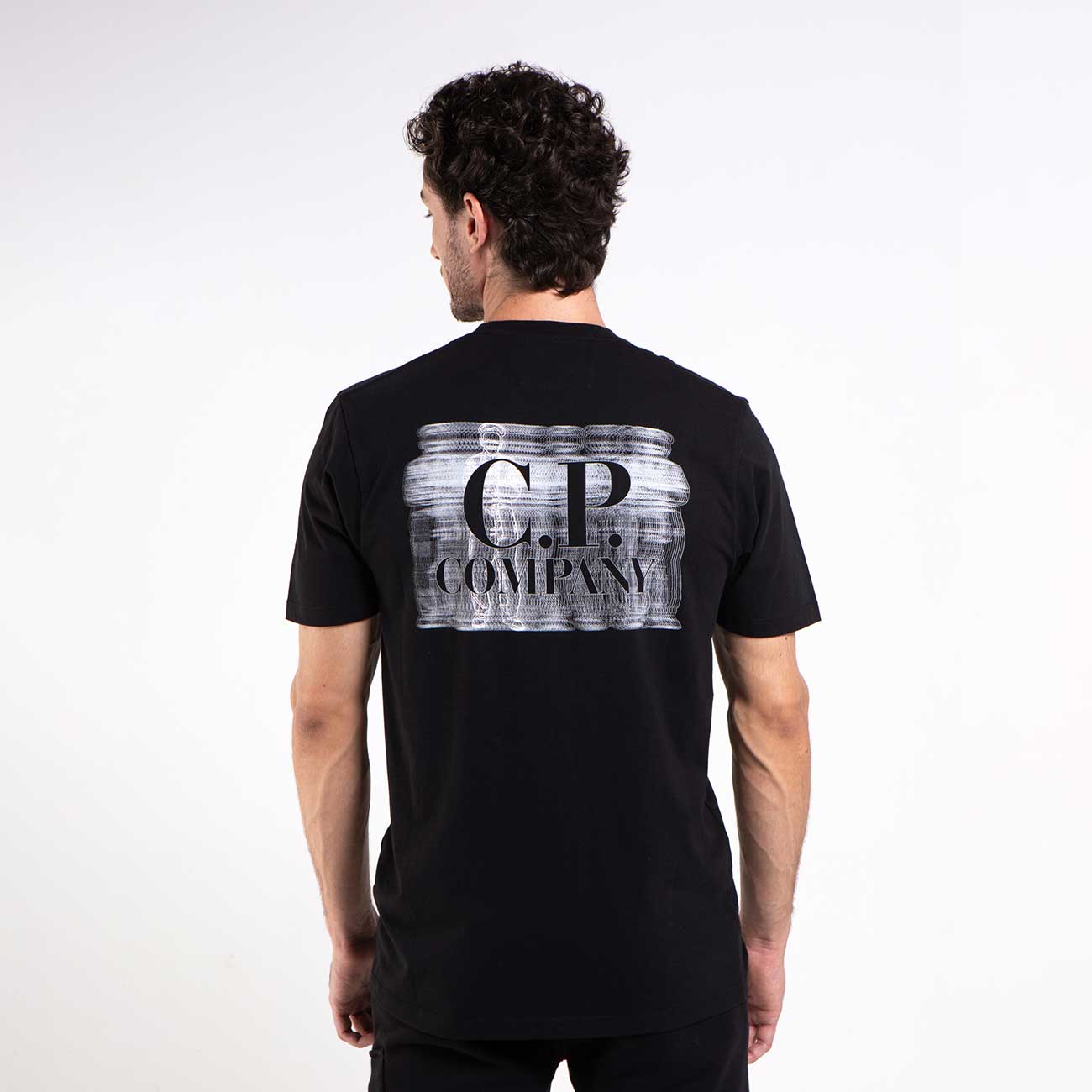 15CMTS243A006586W103-camiseta negra blurry logo