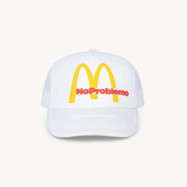 FUAR90014-WHT Gorra Fast Food Trucker Blanco Aries Arise