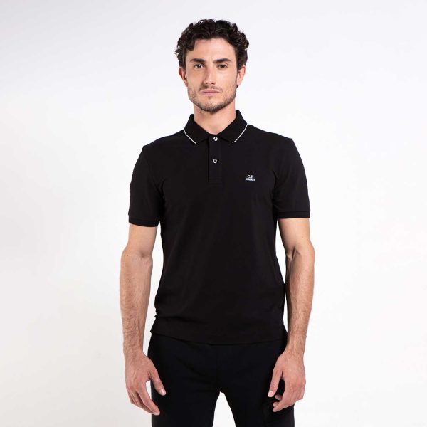 POLO SHIRT NEGRO STRETCH PIQUET CP COMPANY