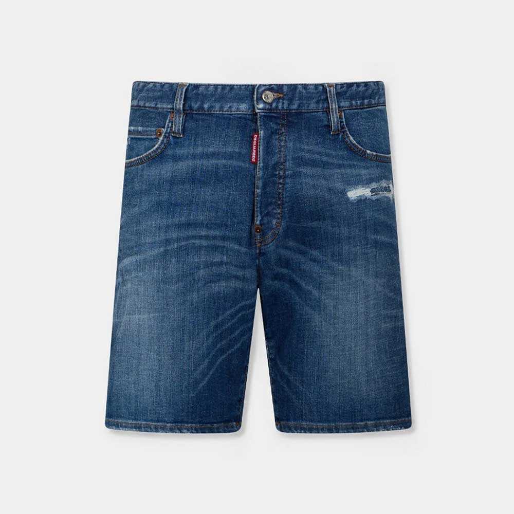 Short Marine vaquero Dsquared2 lavado medio Perfecto